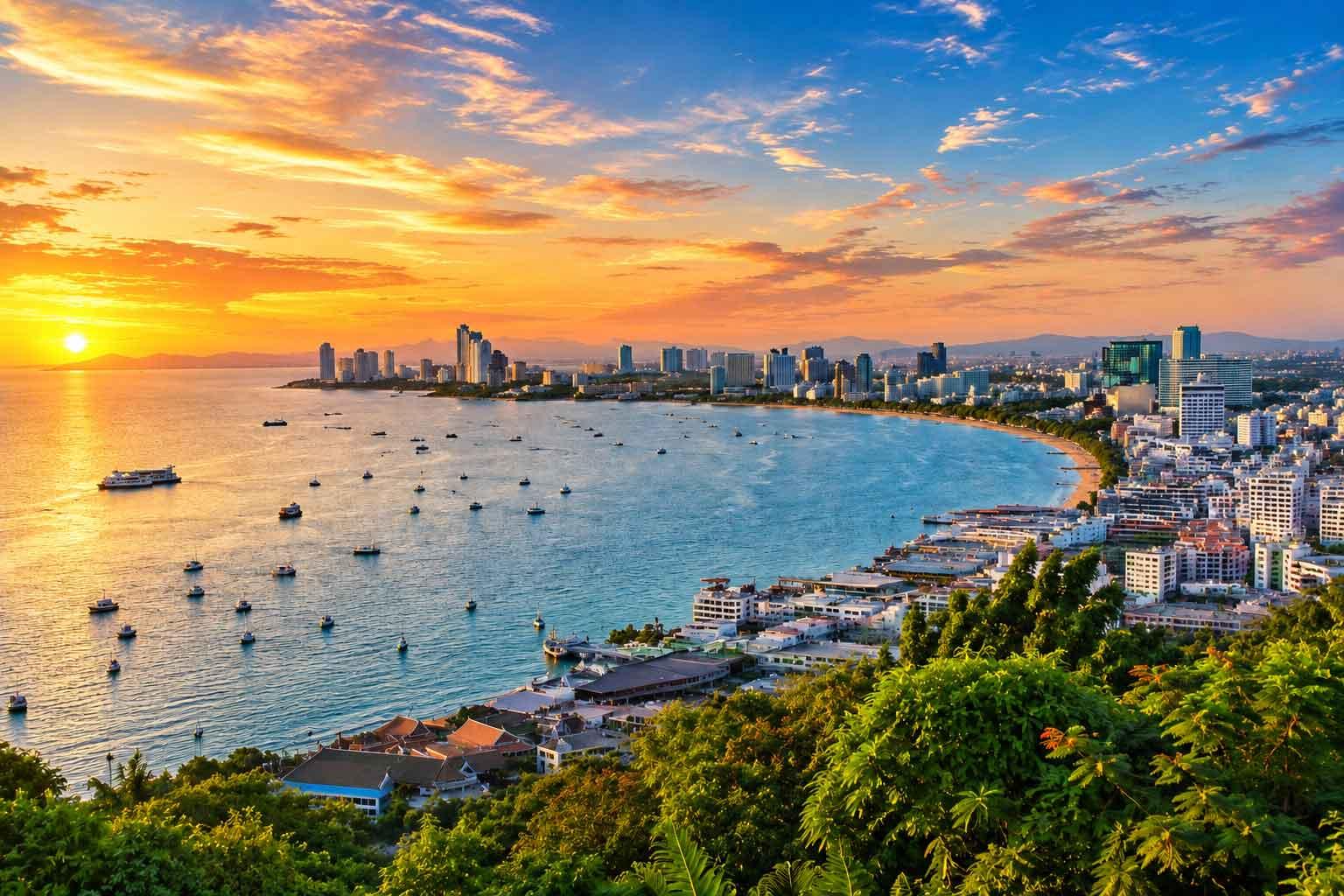 Pattaya Skyline - Fun diving in Pattaya